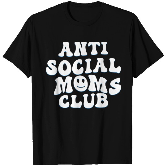 Retro Moms club Classic design Dark T Shirts