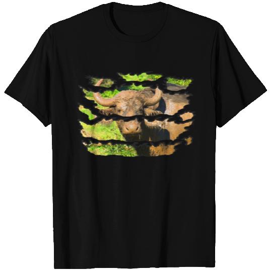 Ripped Wildlife Muddy Buffalo T Shirts