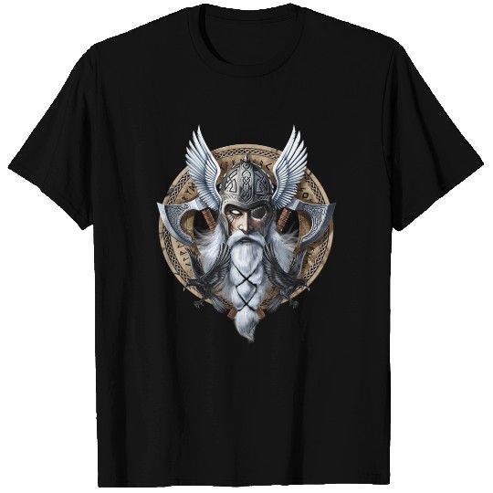 Norse God Odin Viking Warrior Nordic Mythology Ra T Shirts