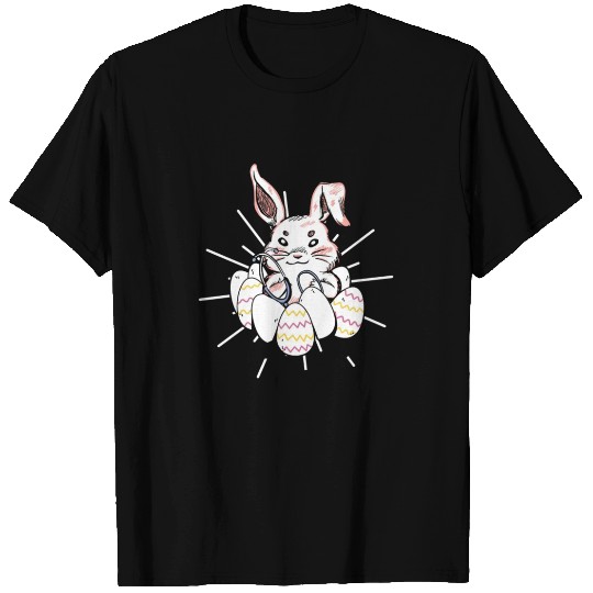 Easter Medical Bunny Eggs Nursing Rabbit T Shirts