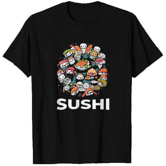 Kawaii Sushi Japanese Food Japan Ramen Sushi Anime T Shirts