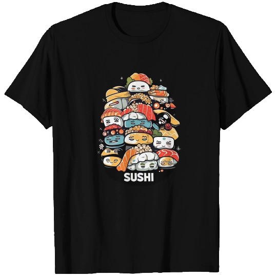 Kawaii Sushi Japanese Food Japan Ramen Sushi Anime T Shirts