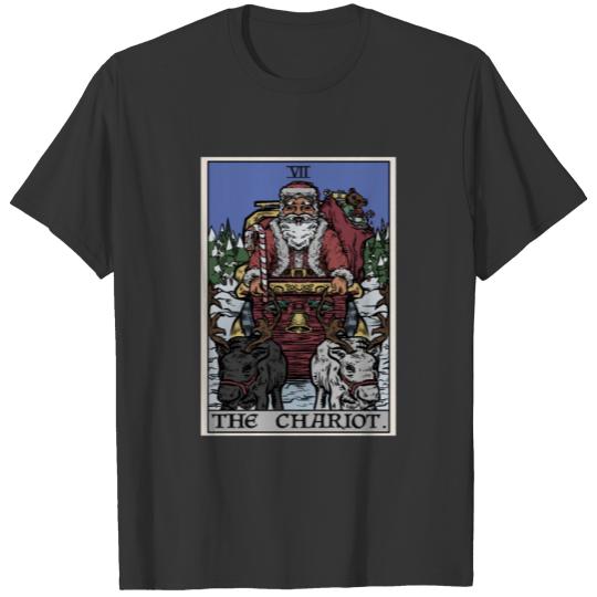 Santa Claus in The Chariot Tarot Card T Shirts
