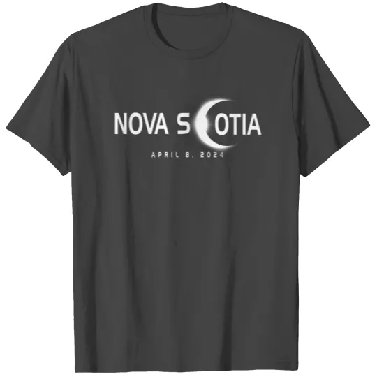 Nova Scotia Canada Eclipse Souvenir April 8th 2024 T Shirts