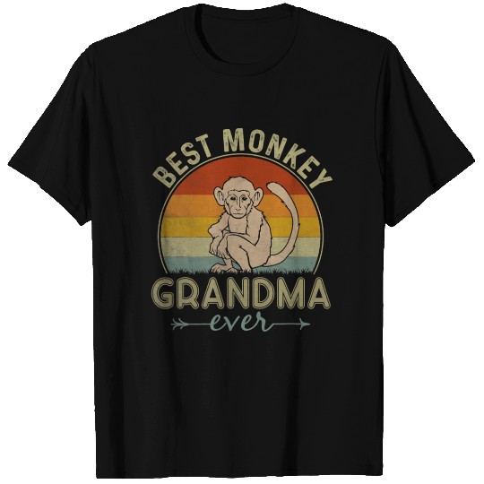 Best Monkey Grandma Ever Funny Mothers Day T Shirts