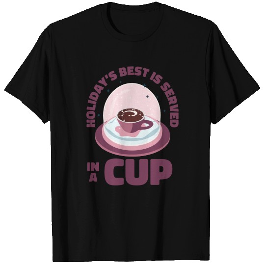 Christmas Snow Globe Coffee Caffeine Lover T Shirts