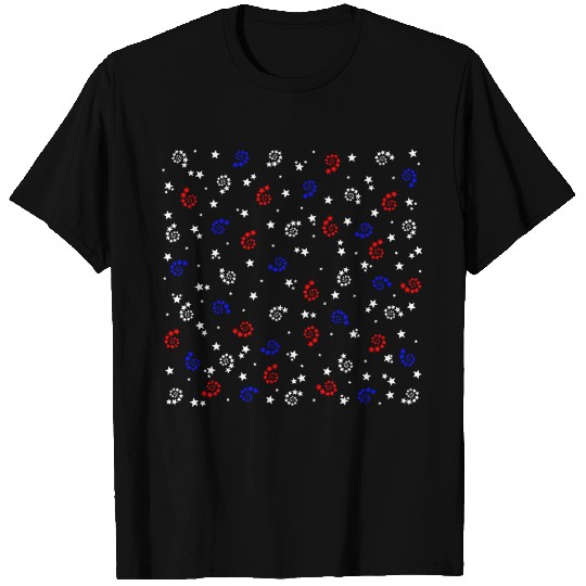 Fourth of July Patchwork Pattern - July 4th T Shirts