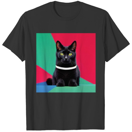 cat daddy black cat vintage eighties style T Shirts
