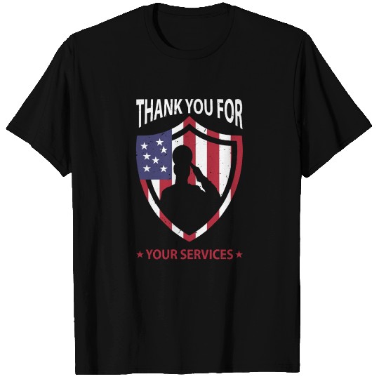 Thank you for your services Patriotic - veterans T Shirts