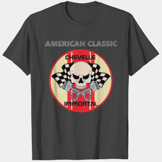 CHEVELLE American classic immortal skull & pistons T Shirts