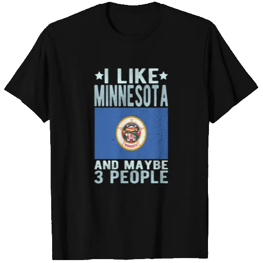 Minnesota Flag US State T Shirts