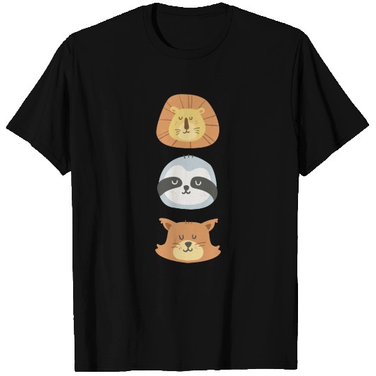 Lion, Sloth and Weasel T Shirts