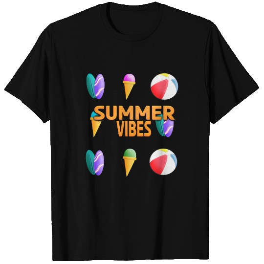 Beach Vibes - Summer Design (Pattern) T Shirts
