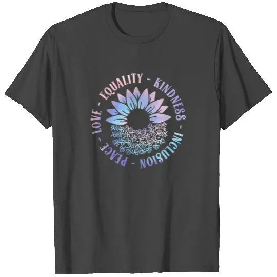 Inclusion Love Peace Kindness Solidarity T Shirts