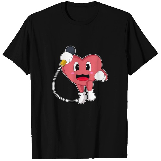 Heart Singer Microphone Music T Shirts