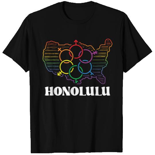 Honolulu Pride Month Pride Flag LGBT Community LGB T Shirts