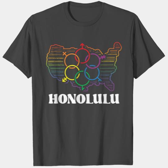 Honolulu Pride Month Pride Flag LGBT Community LGB T Shirts