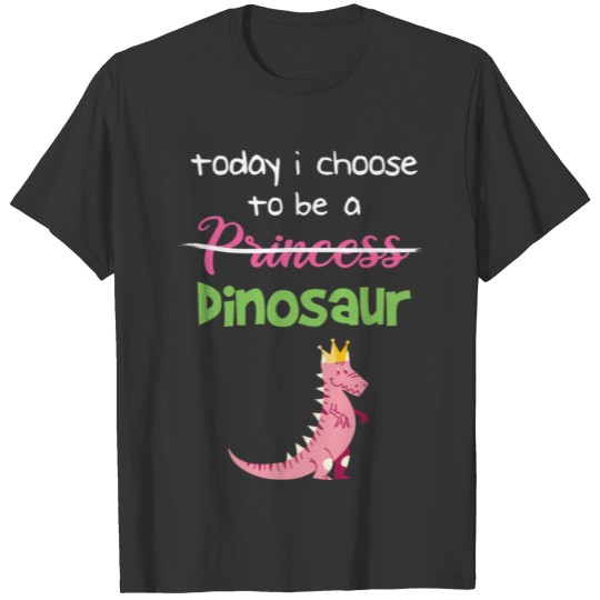 Dino Dinosaurs Princess Girls Gift T Shirts