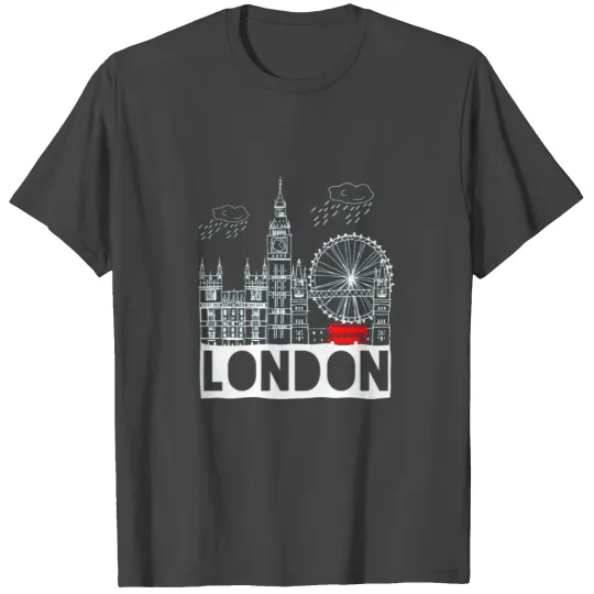 London Souvenir Cool London Gift T Shirts For Men Women