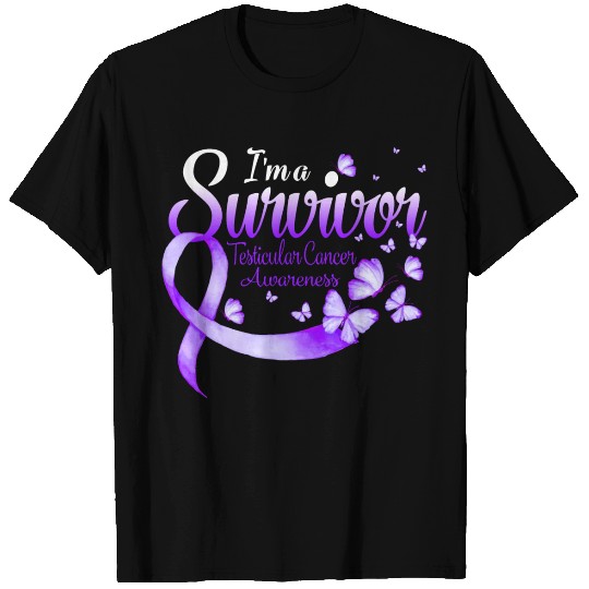 I'm A Survivor Testicular Cancer Awareness T Shirts