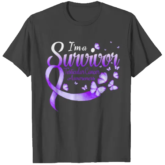 I'm A Survivor Testicular Cancer Awareness T Shirts