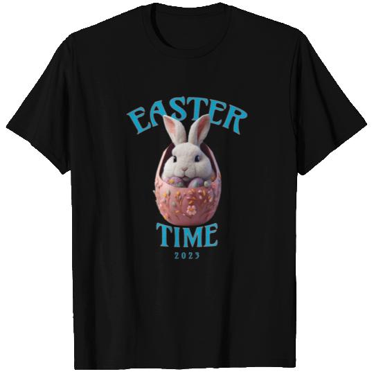 Cute White Easter Bunny Design T Shirts