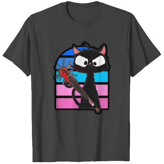 Halloween Retro Cat Vintage Cat T Shirts
