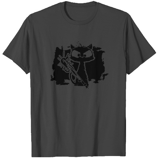 Halloween Retro Cat Vintage Cat T Shirts