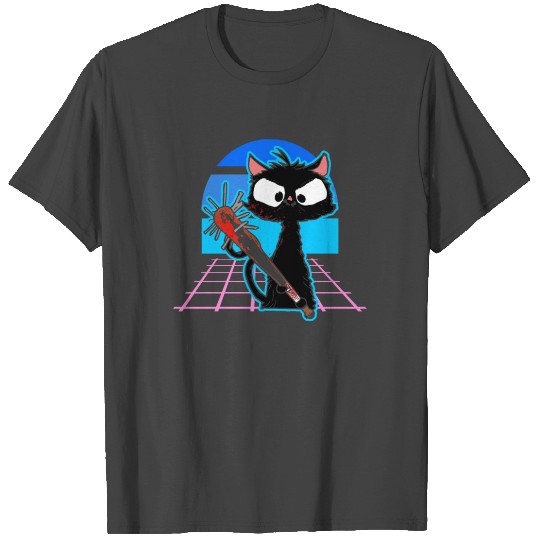 Halloween Retro Cat Vintage Cat T Shirts