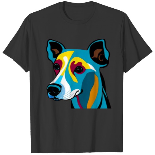 Abstract Drawing of Dog T Shirts
