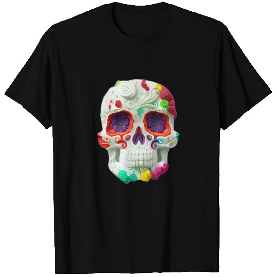 Day of the dead, colorful Skull T Shirts