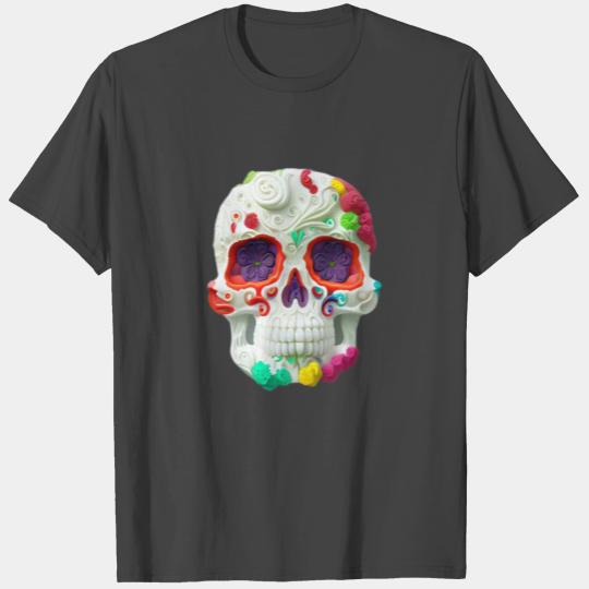 Day of the dead, colorful Skull T Shirts