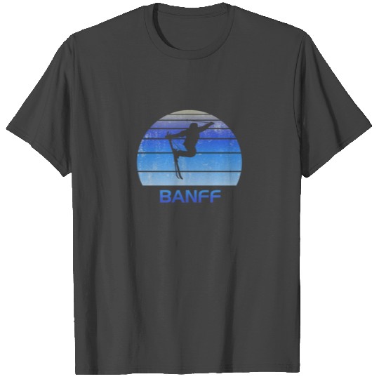 Retro Banff Ski Fan Skier Gift Skiing Vintage Cool T Shirts