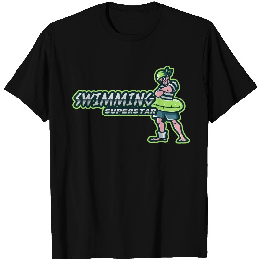 Swimming Superstar | Boy With Swim Ring T Shirts