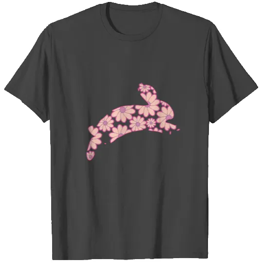flower easter bunny, mom and me, easter, T Shirts