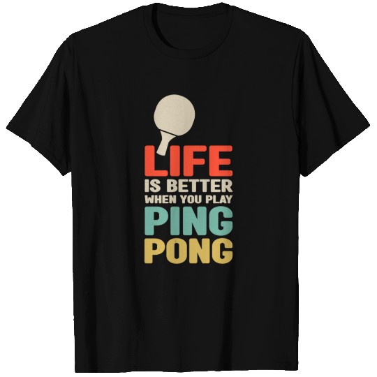 Ping Pong Table Tennis 2 T Shirts