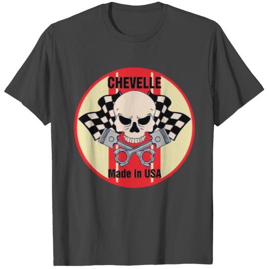Chevelle made in USA skull & pistons T Shirts