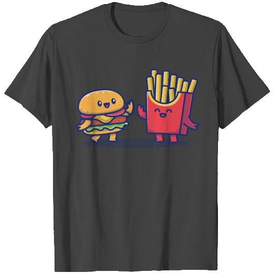 Cute Burger And French Fries T Shirts