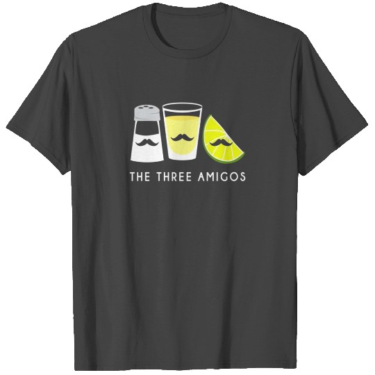Three Amigos Tequila Lime Salt Cinco de Mayo Gift T Shirts