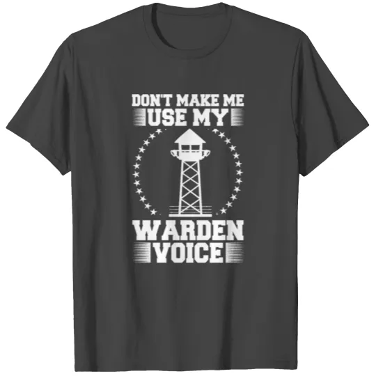 Prison Warden Correctional Officer Facility T Shirts