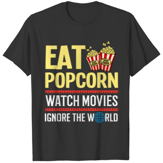 Popcorn Machine Movie Snack Maker red T Shirts