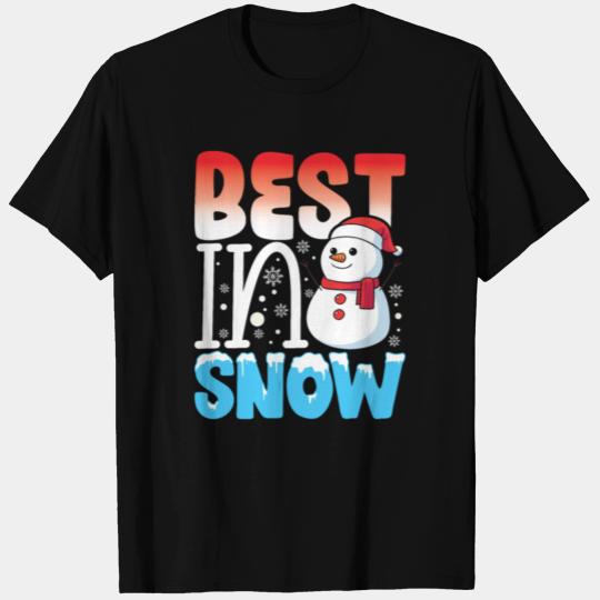 Best in Snow funny winter snowman nostalgia T Shirts