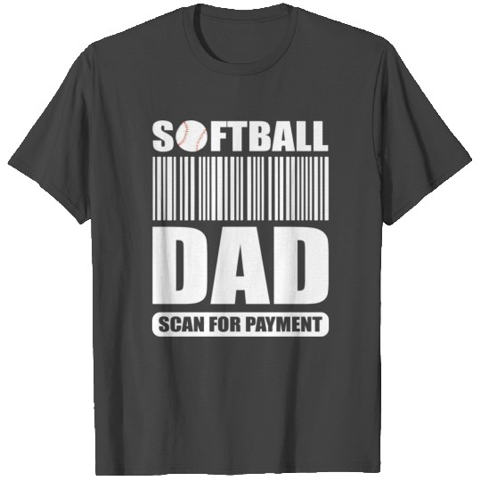 Fathers Day Funny Softball Dad Scan hippie T Shirts