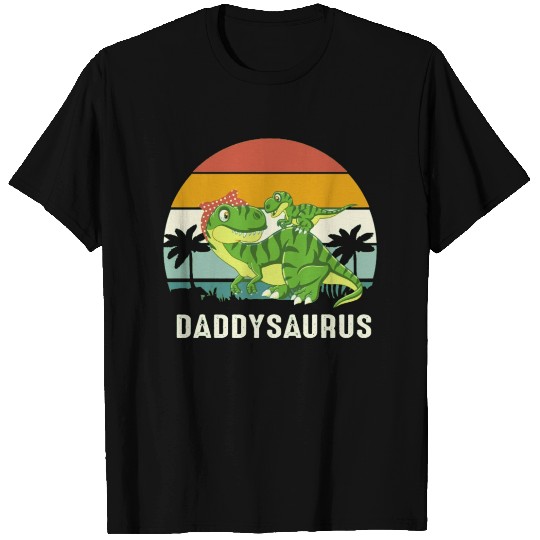 Daddysaurus Funny Papasaurus Fathers Day T Shirts