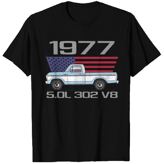 302 V8 Light Blue T Shirts