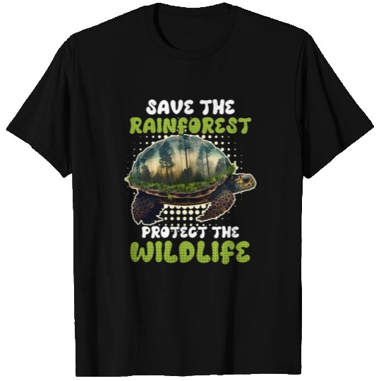 Save the Rain Forest Wildlife protected species T Shirts