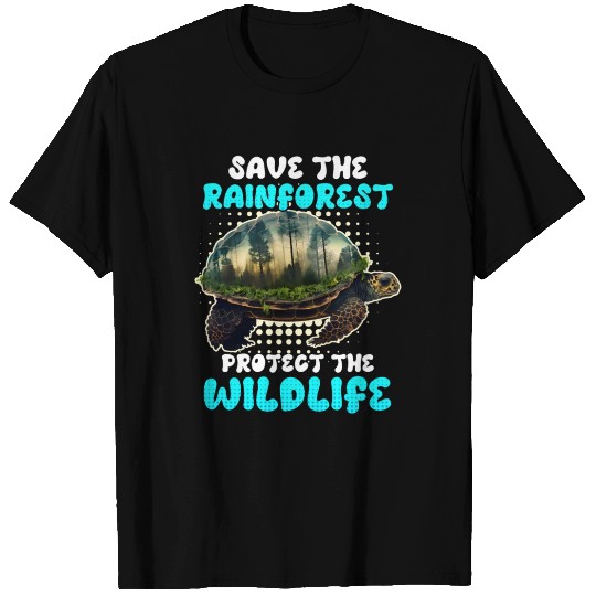 Save the Rain Forest Wildlife protected species T Shirts