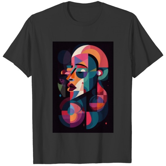 Abstract Face Art - Bold and Confident T Shirts