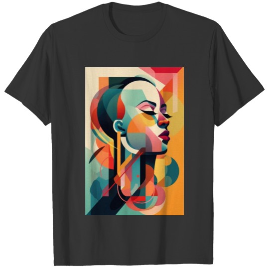 Abstract Face Art - Confident and Strong T Shirts