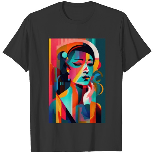 Abstract Face Art - Expressive and Emotional T Shirts